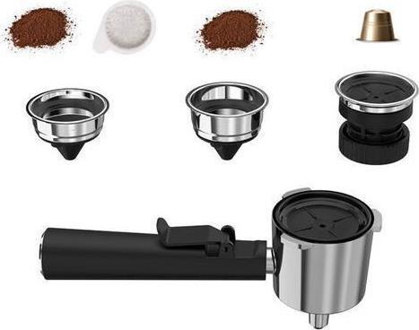 Primo PREM-40445 Ημιαυτόματη Μηχανή Espresso Πίεσης 20bar για Cappuccino Μπεζ
