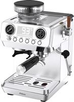 Primo PREM-40573 Hot&Cold Ημιαυτόματη Μηχανή Espresso 1500W Πίεσης 20bar με Μύλο Άλεσης Inox