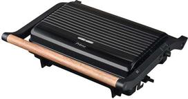 Primo PRPT-40492 Panini Τοστιέρα για 2 Τοστ 1000W Wooden-Μαύρη