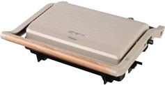 Primo PRPT-40493 Panini Τοστιέρα για 2 Τοστ 1000W Wooden-Γκρι