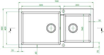Pyramis Alazia 96x50 1 3/4B Ivory