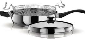 Pyramis Classic Τηγάνι Με Καπάκι από Ανοξείδωτο Ατσάλι 28cm 015028601