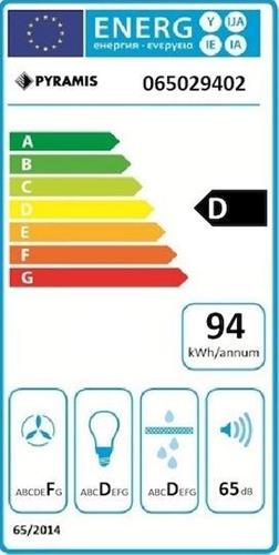 Pyramis Ελεύθερος με 2 Μοτέρ Απορροφητήρας 60cm Καφέ 065029402