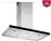 Pyramis Grandezzo Απορροφητήρας Καμινάδα 90cm Inox-Black