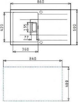 Pyramis Kartesio 86x50 1B 1D Industrial Grey