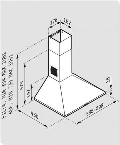 Pyramis Τετράγωνη Lux 90cm