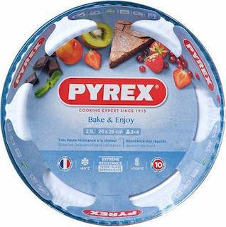 Pyrex 818 Φόρμα Βαθιά Ζαχαροπλαστικής για Τάρτα Γυάλινη 26x26cm
