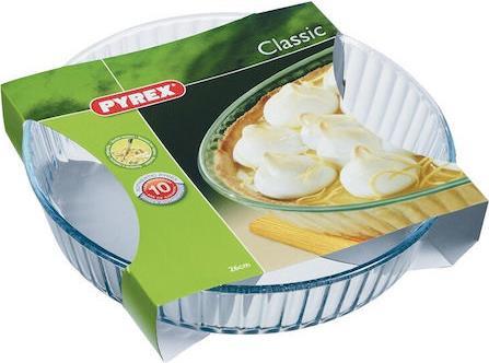 Pyrex 818 Φόρμα Βαθιά Ζαχαροπλαστικής για Τάρτα Γυάλινη 26x26cm