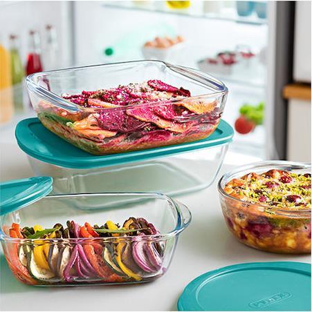 Pyrex Cook&Store Τετράγωνο 1,05lt 211P