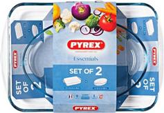 Pyrex Essentials Ορθογώνιο 40x28 + Οβάλ 30x21 Σετ
