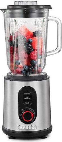 Pyrex SB-870 Μπλέντερ για Smoothies με Γυάλινη Κανάτα 1.5lt 1200W Inox