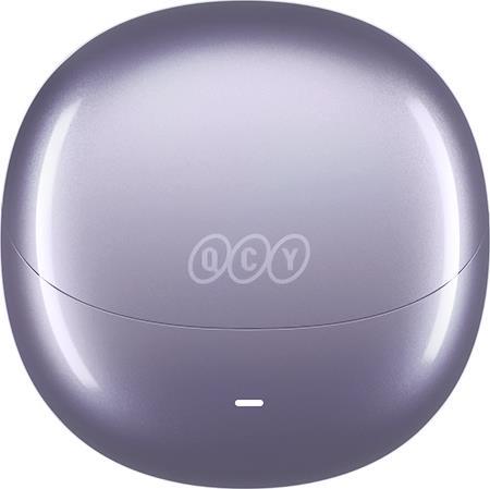 QCY AilyBuds Pro HT10 Bluetooth Handsfree Ακουστικά με Αντοχή στον Ιδρώτα και Θήκη Φόρτισης Μωβ 2.40.01.01.079