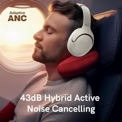 QCY H3 Ασύρματα Bluetooth Over Ear Ακουστικά με 70 ώρες Λειτουργίας Λευκά 2.40.01.01.054