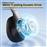 QCY H3 Lite ANC Ασύρματα Over Ear Ακουστικά με 60 ώρες Λειτουργίας Μαύρα 2.40.01.01.067