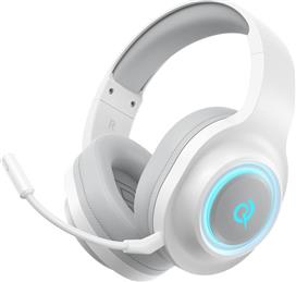 QCY Heroad V200 Ασύρματο Over Ear Gaming Headset με σύνδεση Bluetooth Λευκό 2.40.01.02.002