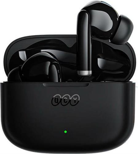 QCY T19 In-ear Bluetooth Handsfree Ακουστικά με Θήκη Φόρτισης Μαύρα 2.40.01.01.040