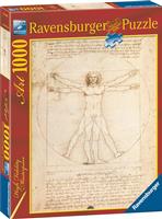Ravensburger Puzzle: Da Vinci Human Figure 1000pcs για 14+ Ετών 15250