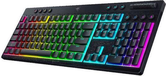 Razer BlackWidow V4 Low Profile HyperSpeed Ασύρματο Gaming Μηχανικό Πληκτρολόγιο με Green διακόπτες και RGB φωτισμό Αγγλικό US 1.28.80.11.152