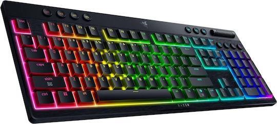 Razer BlackWidow V4 Low Profile HyperSpeed Ασύρματο Gaming Μηχανικό Πληκτρολόγιο με Orange διακόπτες και RGB φωτισμό Αγγλικό US 1.28.80.11.153