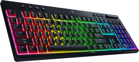 Razer BlackWidow V4 Low Profile HyperSpeed Ασύρματο Gaming Μηχανικό Πληκτρολόγιο με Yellow διακόπτες και RGB φωτισμό Αγγλικό US 1.28.80.11.154