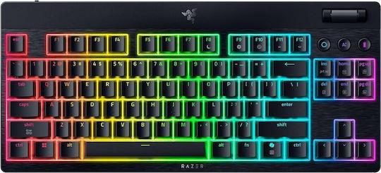 Razer BlackWidow V4 Low Profile HyperSpeed Ασύρματο Gaming Μηχανικό Πληκτρολόγιο Tenkeyless με Green διακόπτες και RGB φωτισμό Αγγλικό US 1.28.80.26.320