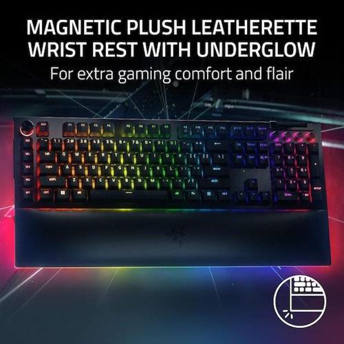 Razer Blackwidow V4 Pro Gaming Μηχανικό Πληκτρολόγιο με RGB φωτισμό Αγγλικό UK Πράσινο 1.28.80.26.351