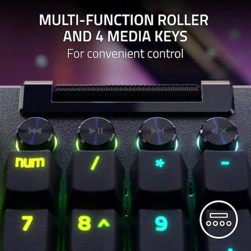 Razer Blackwidow V4 Pro Gaming Μηχανικό Πληκτρολόγιο με RGB φωτισμό Αγγλικό UK Πράσινο 1.28.80.26.351