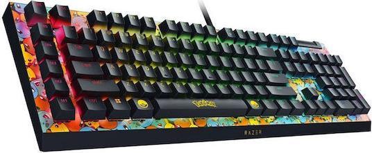 Razer Blackwidow V4 X Pokemon Kanto Starters Gaming Μηχανικό Πληκτρολόγιο με Mechanical διακόπτες και RGB φωτισμό Αγγλικό US Πολύχρωμο 1.28.80.11.149