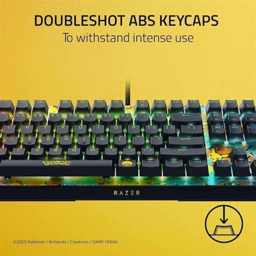 Razer Blackwidow V4 X Pokemon Kanto Starters Gaming Μηχανικό Πληκτρολόγιο με Mechanical διακόπτες και RGB φωτισμό Αγγλικό US Πολύχρωμο 1.28.80.11.149