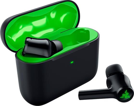 Razer Hammerhead HyperSpeed In-ear Bluetooth Handsfree Ακουστικά με Θήκη Φόρτισης Μαύρα 1.28.80.26.242