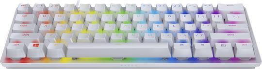 Razer Huntsman Mini Gaming Μηχανικό Πληκτρολόγιο 60% με Linear διακόπτες και RGB φωτισμό Αγγλικό US Λευκό 1.28.80.11.088