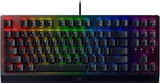 Razer Huntsman V3 X Οπτικό Gaming Πληκτρολόγιο Tenkeyless με RGB φωτισμό Ελληνικό Μαύρο-Μωβ 1.28.80.11.143