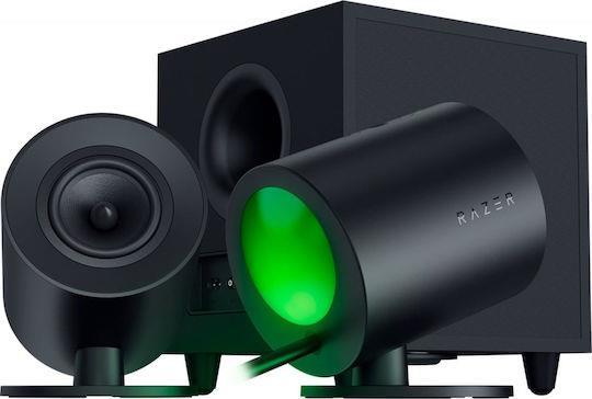 Razer Nommo V2 Ασύρματα Ηχεία Υπολογιστή 2.1 με RGB Φωτισμό και Bluetooth σε Μαύρο Χρώμα 1.28.80.26.250