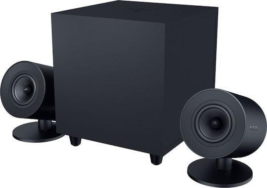 Razer Nommo V2 Ασύρματα Ηχεία Υπολογιστή 2.1 με RGB Φωτισμό και Bluetooth σε Μαύρο Χρώμα 1.28.80.26.250