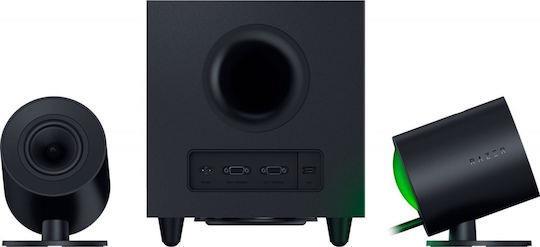Razer Nommo V2 Ασύρματα Ηχεία Υπολογιστή 2.1 με RGB Φωτισμό και Bluetooth σε Μαύρο Χρώμα 1.28.80.26.250