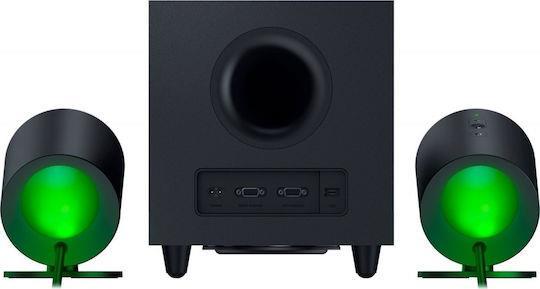 Razer Nommo V2 Ασύρματα Ηχεία Υπολογιστή 2.1 με RGB Φωτισμό και Bluetooth σε Μαύρο Χρώμα 1.28.80.26.250