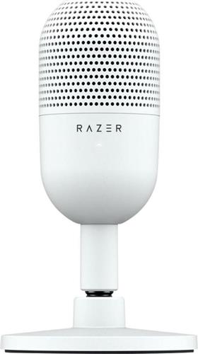 Razer Seiren V3 Mini Mercury Πυκνωτικό Μικρόφωνο USB Επιτραπέζιο Φωνής σε Λευκό Χρώμα 1.28.80.26.265