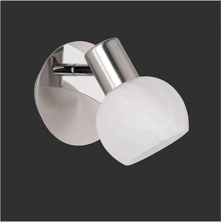 Reality Antibes Μονό Σποτ με Ντουί E14 Ασημί