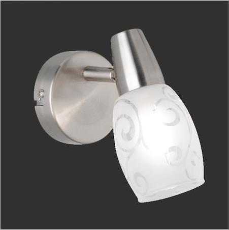 Reality Colmar Μονό Σποτ με Ντουί E14 Ασημί