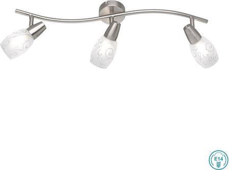 Reality Colmar Τριπλό Σποτ με Ντουί E14 Ασημί