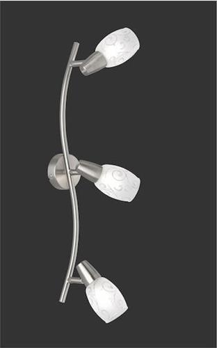 Reality Colmar Τριπλό Σποτ με Ντουί E14 Ασημί