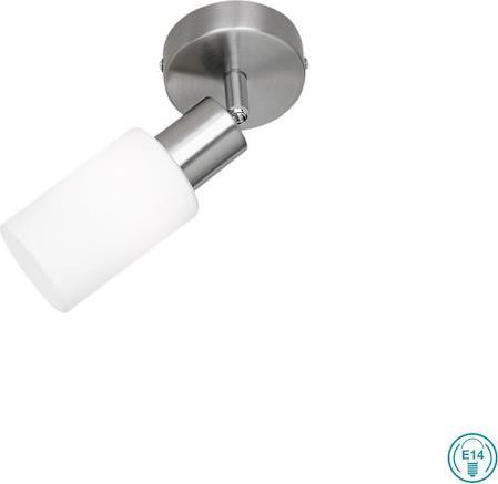 Reality Mars Μονό Σποτ με Ντουί E14 Ασημί