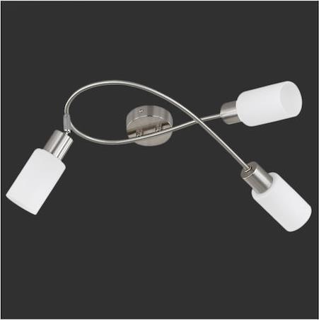 Reality Mars Τριπλό Σποτ με Ντουί E14 Ασημί