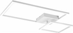 Reality Padella Μοντέρνα Μεταλλική Πλαφονιέρα Οροφής με Ενσωματωμένο LED Λευκή 63cm