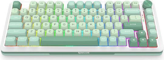 Redragon Cyrus PRO K681MG-RGB-Pro Ασύρματο Gaming Μηχανικό Πληκτρολόγιο 75% με RGB φωτισμό Αγγλικό US Πράσινο 28.01.0057