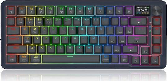 Redragon Flekact K708RGB-Pro Ασύρματο Οπτικό Gaming Πληκτρολόγιο 75% με RGB φωτισμό Αγγλικό US 28.01.0060