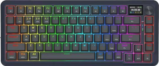 Redragon Flekact K708RGB-Pro Ασύρματο Οπτικό Gaming Πληκτρολόγιο 75% με RGB φωτισμό Αγγλικό US 28.01.0060