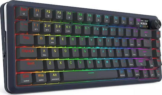 Redragon Flekact K708RGB-Pro Ασύρματο Οπτικό Gaming Πληκτρολόγιο 75% με RGB φωτισμό Αγγλικό US 28.01.0060