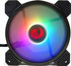 Redragon GC F009 Case Fan 120mm με RGB Φωτισμό και Σύνδεση 4-Pin Molex 3τμχ 28.07.0002