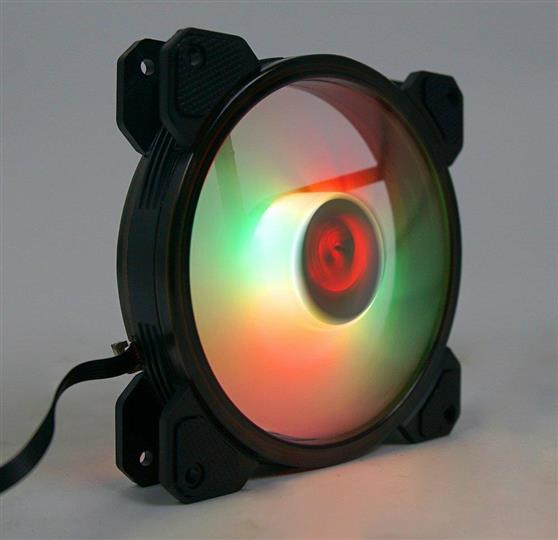Redragon GC F009 Case Fan 120mm με RGB Φωτισμό και Σύνδεση 4-Pin Molex Σετ 3τμχ 28.07.0002